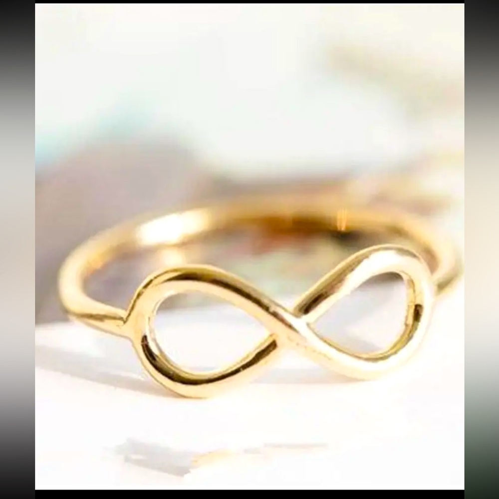 14K‎ Gold Plated Infinity Design Ring, Various Sizes